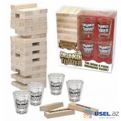Alcoholic game "Drunken Tower"